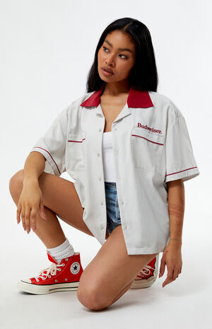 By PacSun Colorblocked Bowling Shirt image number 4