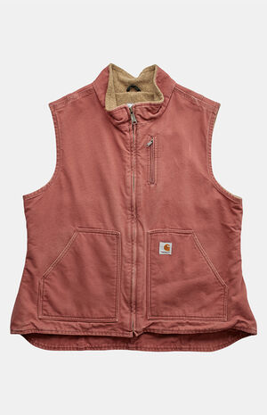 Pink 2000s Carhartt Vest Jacket image number 1
