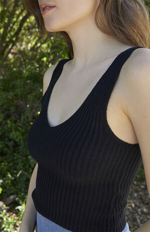 Black Rina Sweater Tank Top image number 2
