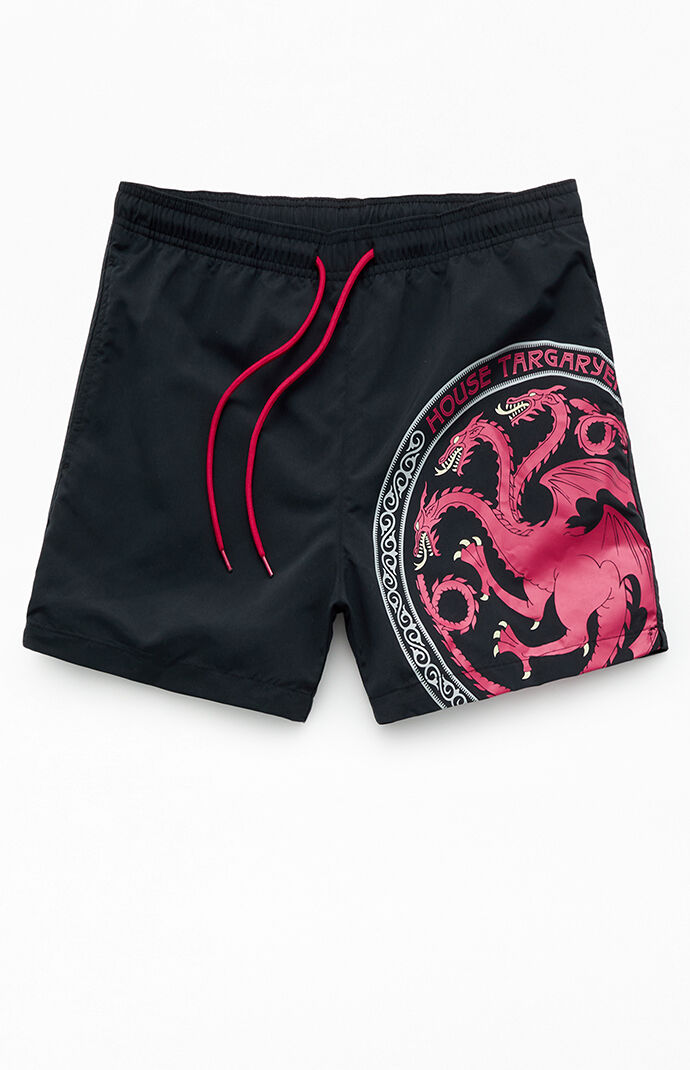 PacSun House Of Dragon 4" Swim Trunks