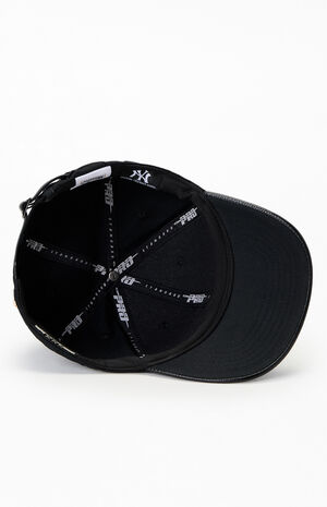 Faux Leather Brim NY Yankees Dad Hat image number 5