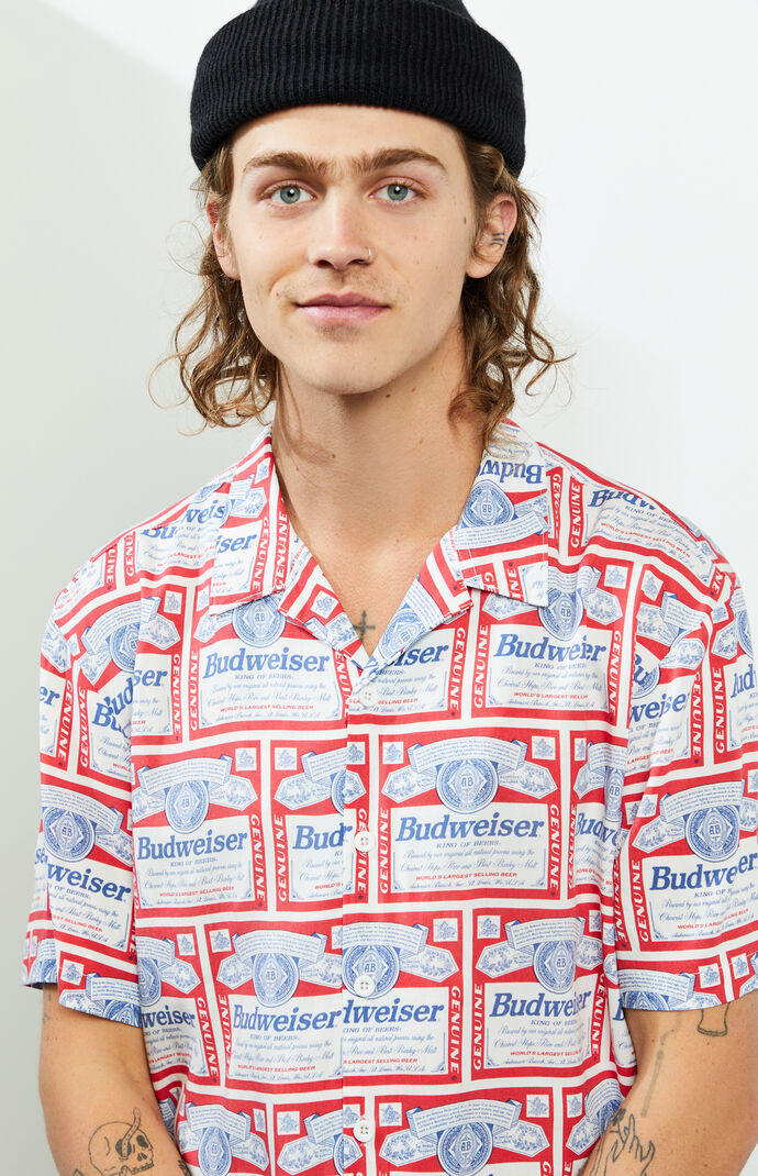 By PacSun Label Print Camp Shirt