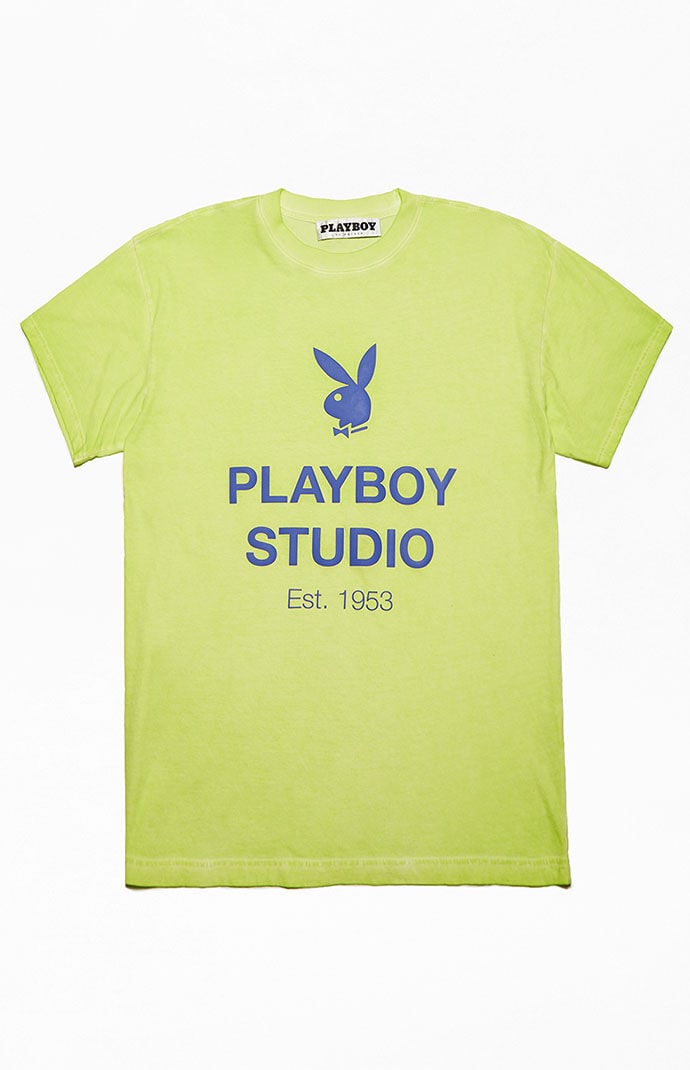 Green playboy shirt on sale