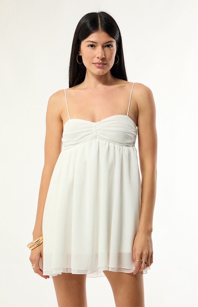 Edikted Ariellah Chiffon Babydoll Mini Dress