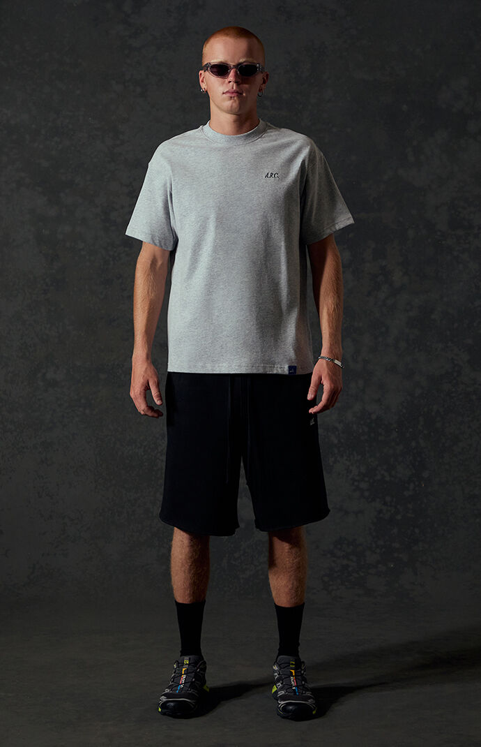 A.R.C. Black Standard Long Fleece Sweat Shorts