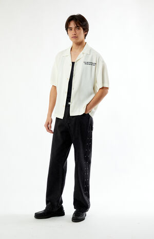 x PacSun Cropped Camp Shirt image number 6