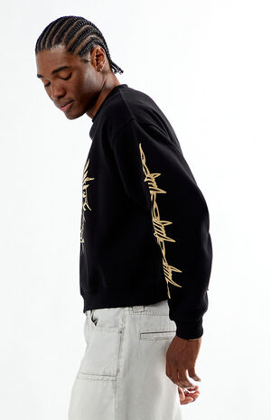 Barbed Wings Cropped Crew Neck Sweatshirt image number 3