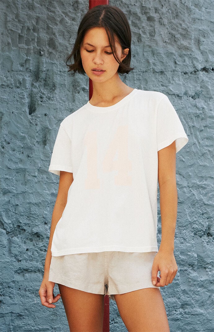 John Galt White 14 T-Shirt | PacSun