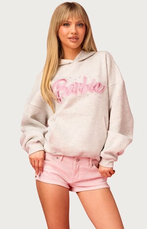 Barbie Rhinestone Oversized Hoodie image number 1