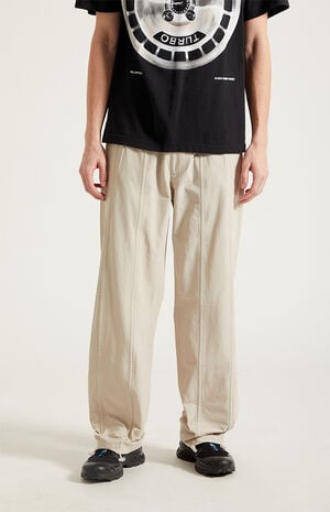 Gray Baggy Track Pants image number 2