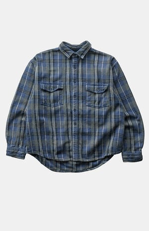 '90s Blue Flannel Top image number 1