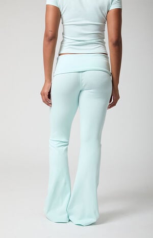 PAC DRIFT Active Fold-Over Waistband Flare Yoga Pants image number 4