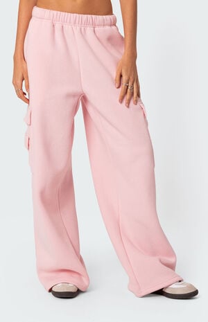 Wide Leg Cargo Sweatpants image number 5