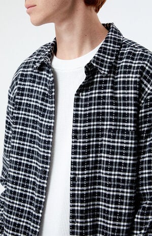 Black & White Classic Plaid Shirt image number 2