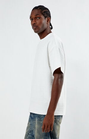 Oversized Jacquard Knit T-Shirt image number 3