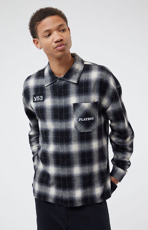 By PacSun Shadow Plaid Shacket image number 2