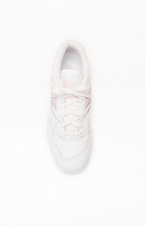 White & Pink 550 Sneakers image number 5
