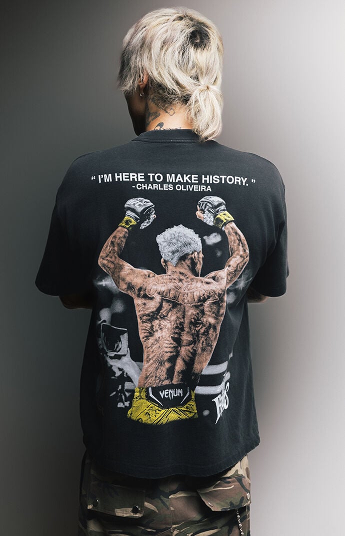 UFC Charles Oliveira Back Up Oversized T-Shirt