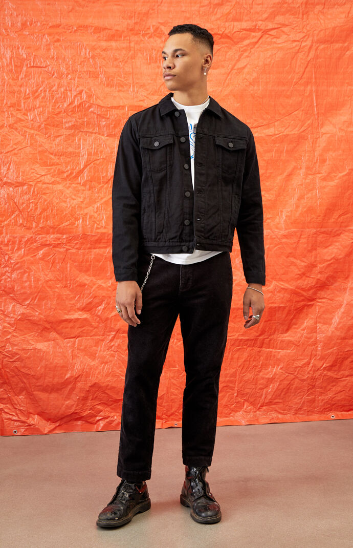 Black jean jacket fit 2025