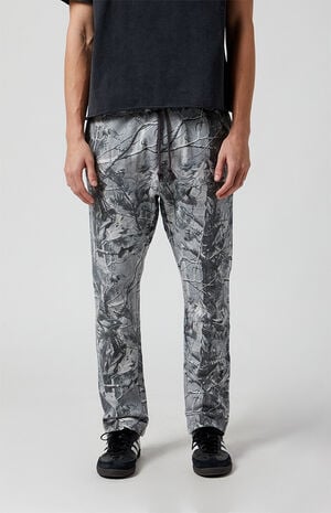 Gray Camo Straight Leg Sweatpants