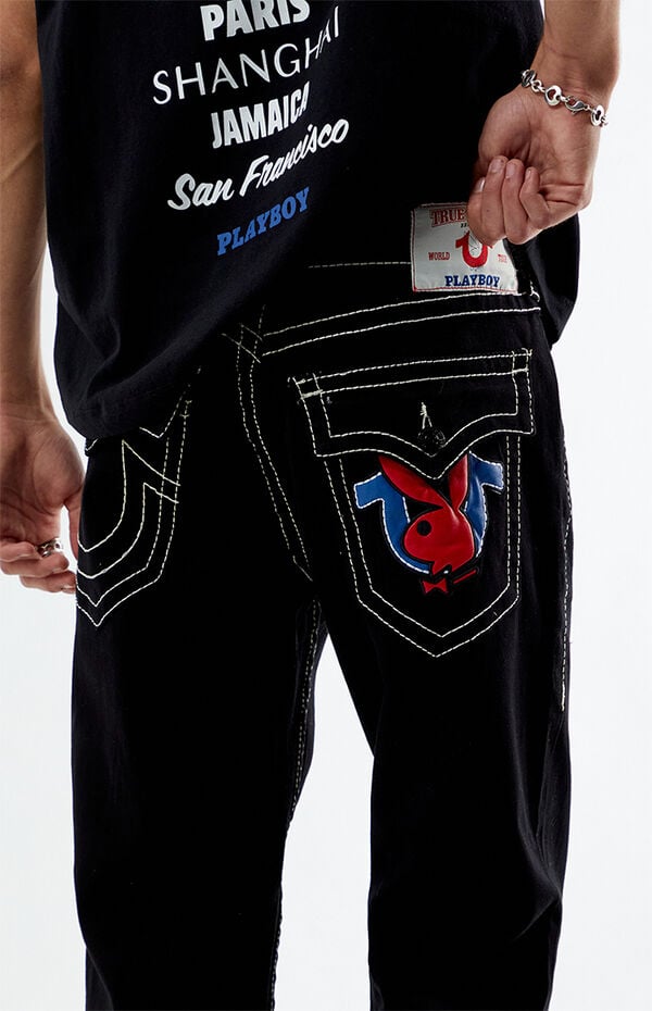 True Religion x Playboy Rocco Flap Skinny Jeans | Pacsun