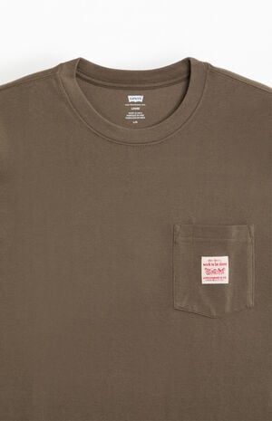Brown Workwear Pocket T-Shirt image number 2