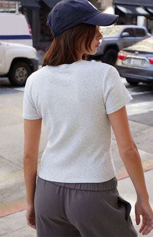 Light Gray Short Sleeve T-Shirt image number 4