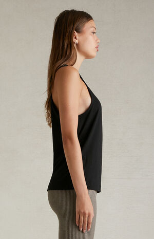 Women's Black Tank Top image number 3