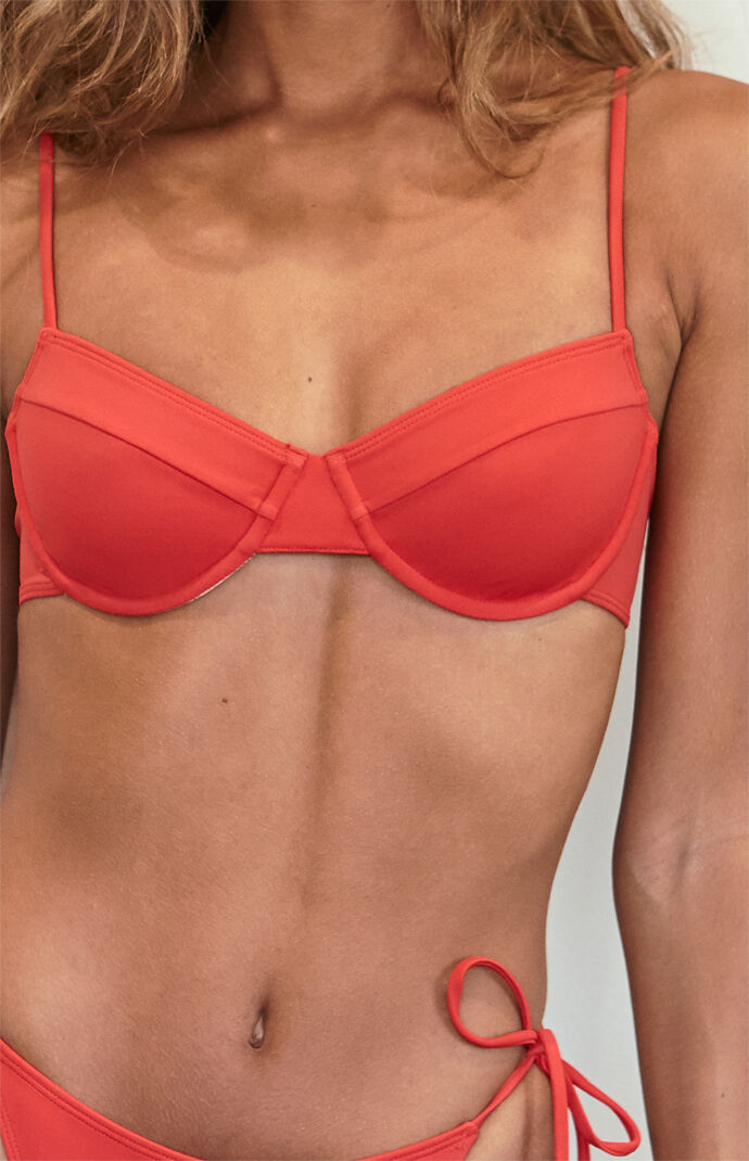 red underwire bikini top