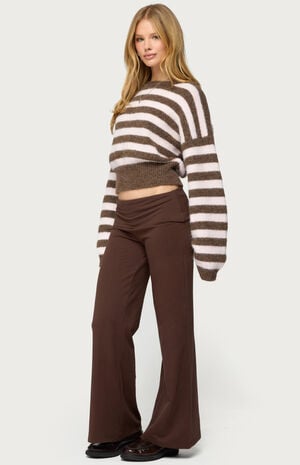 Petite Wide Leg Fold Over Pants image number 4