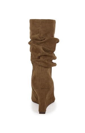 Asaf Tan Wedge Booties image number 3