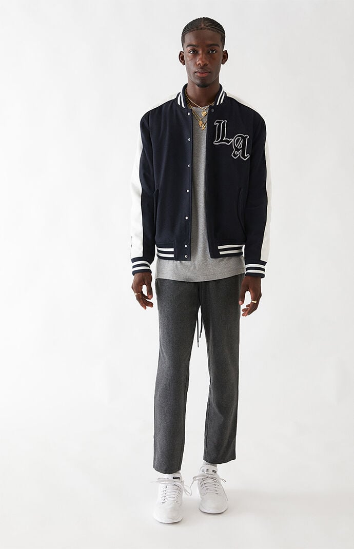 PacSun LA Patch Varsity Jacket PacSun