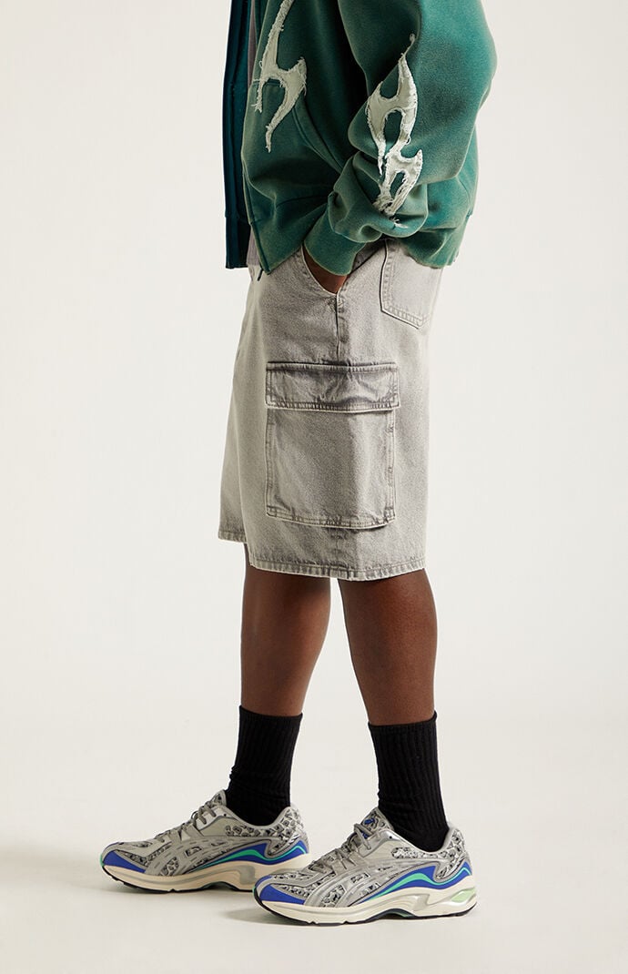 Pacsun Austin Extreme Baggy Cargo Denim Shorts