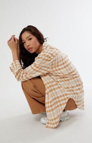 So Stoked Button-Down Flannel Shirt image number 4