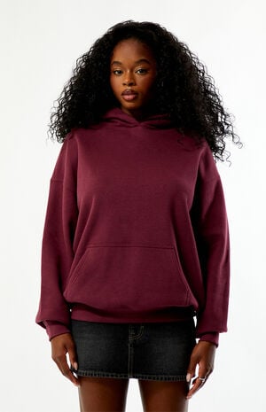 Wine Core Washed Pullover Hoodie image number 2