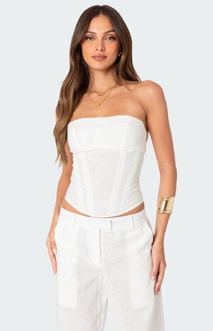 Arya Linen Look Corset