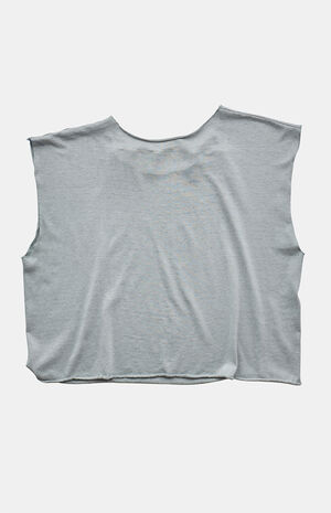 '80s Oyster Fest Crew Neck Cropped Graphic Tank Top image number 2