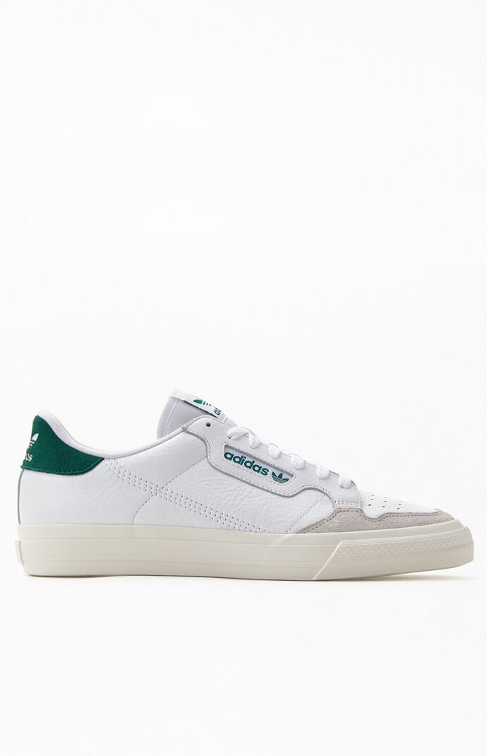 adidas continental vulc white green