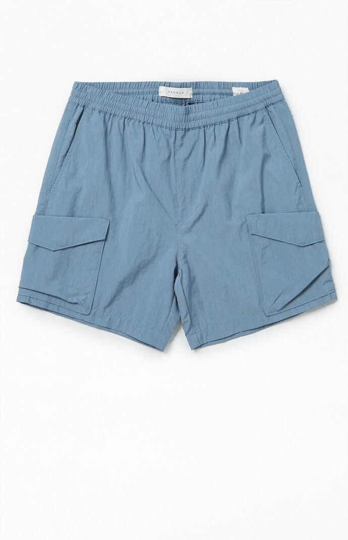 PacSun Nylon Blue Cargo Shorts PacSun