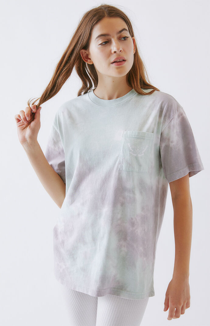 Tie-Dyed Moth Pocket T-Shirt
