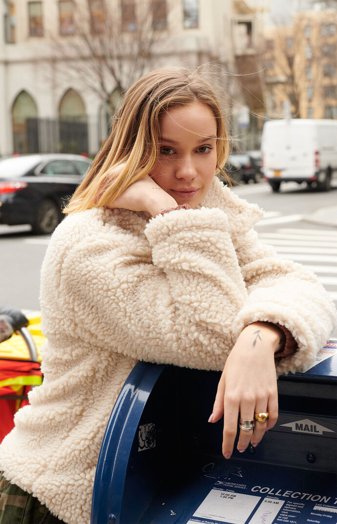 Ivory Sherpa Jacket