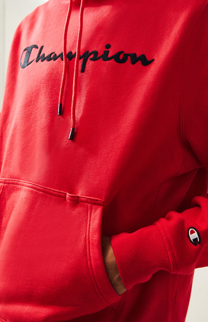 red champion hoodie pacsun