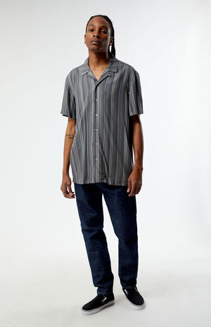 Viscose Stripe Camp Shirt image number 3