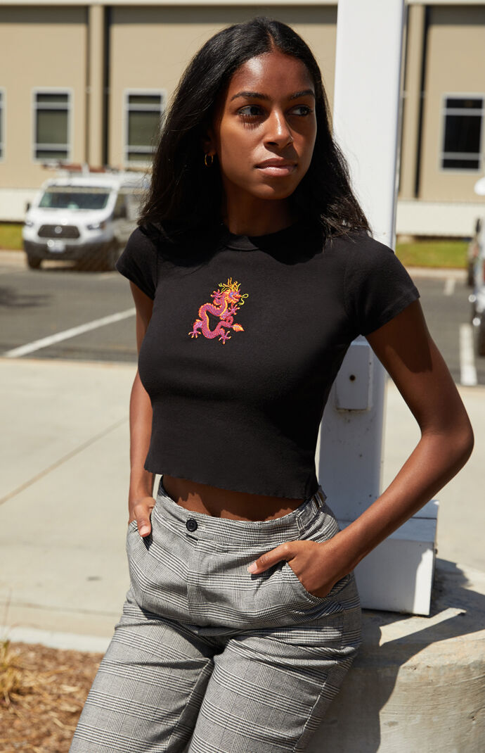 John Galt Ashlyn Dragon Top Pacsun