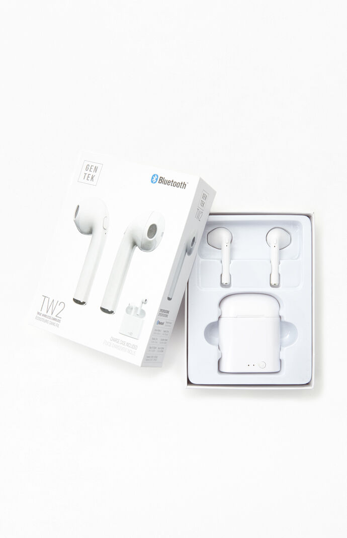 White TW3 True Wireless Metal Earbuds