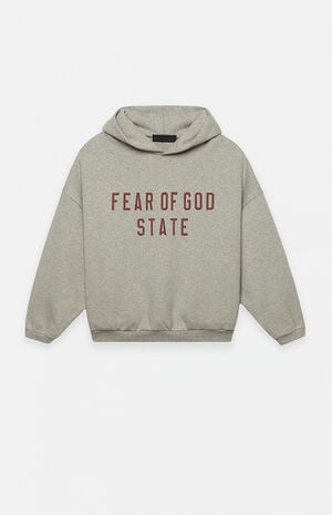Kids Dark Heather Oatmeal Fleece Hoodie Kids Dark Heather Oatmeal Fleece Hoodie image number 1