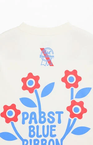 Pabst Blue Ribbon Floral T-Shirt image number 4
