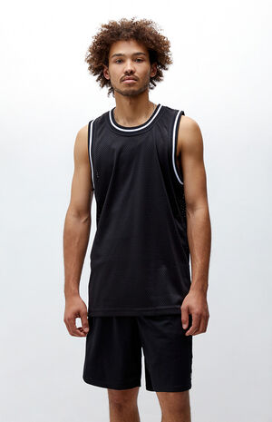 Black Mesh Tank Top image number 1
