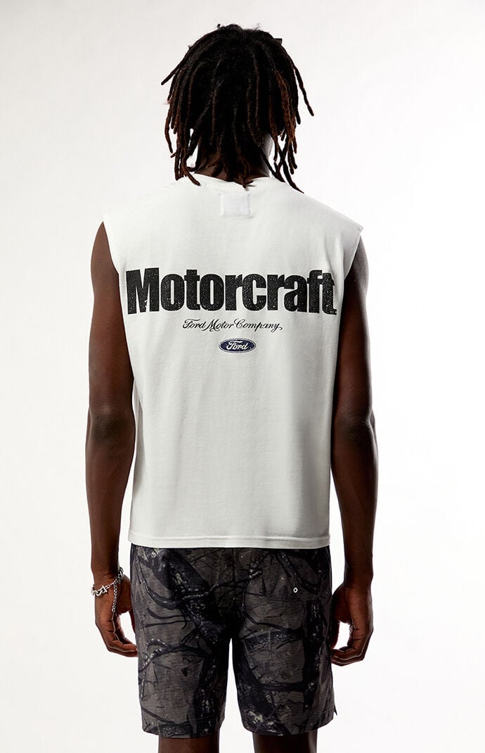 FORD White Craft Cutoff T-Shirt