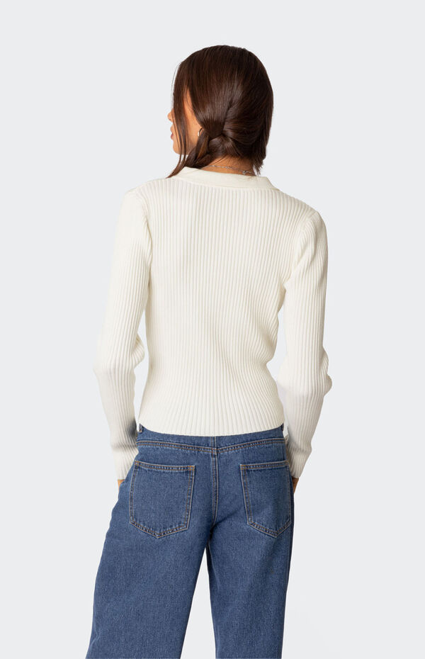 Edikted Cora Cardigan Knitted Up Zip | PacSun